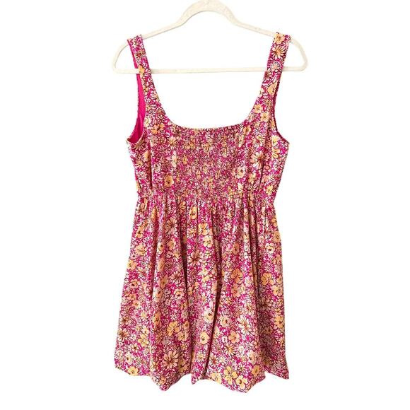 Band Of The Free Sleeveless Corset Front Dress Womens Medium Bubble Hem Floral - Picture 2 of 9